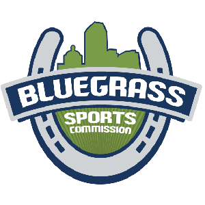 horseshoe logo with text that reads "Bluegrass Sports Commission" 
